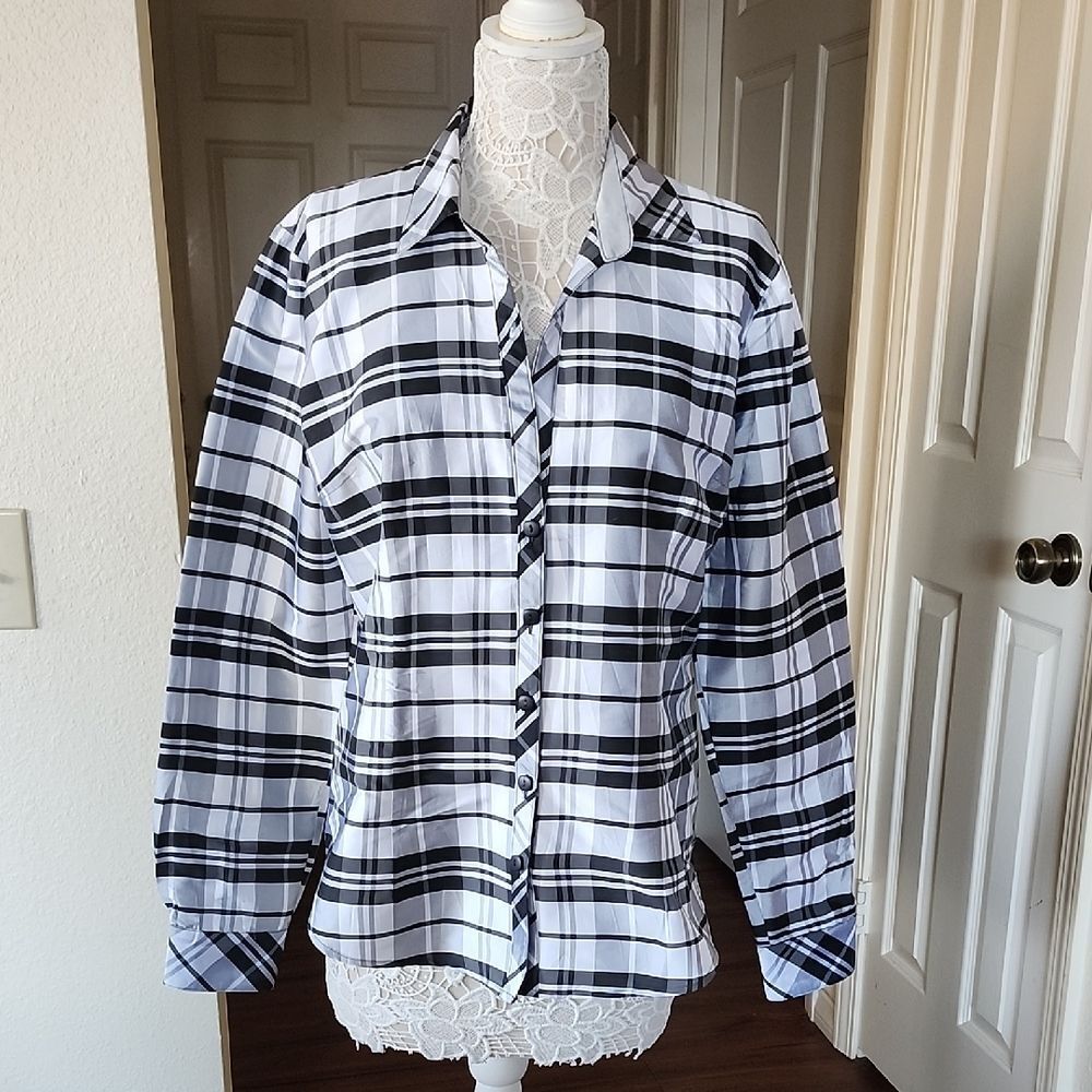 Beluva San Francisco Tafeta Blouse/Shacket Size Large